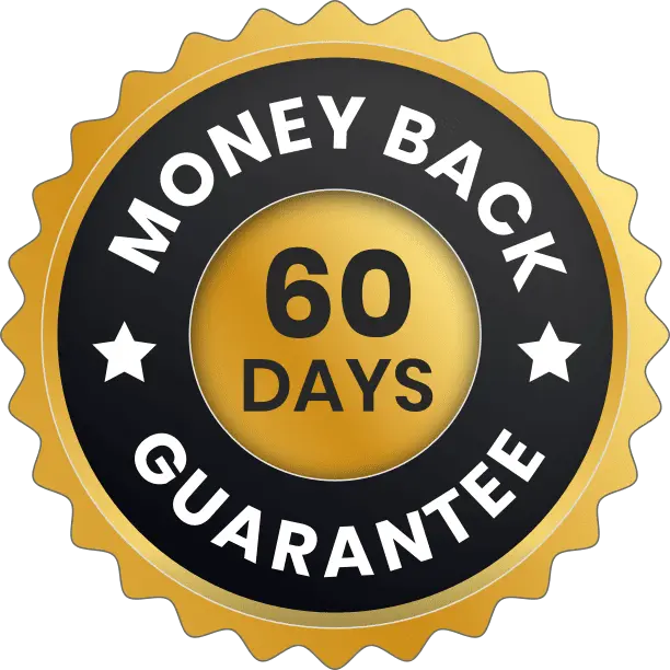 GutSave 60 day money back guarantee badge